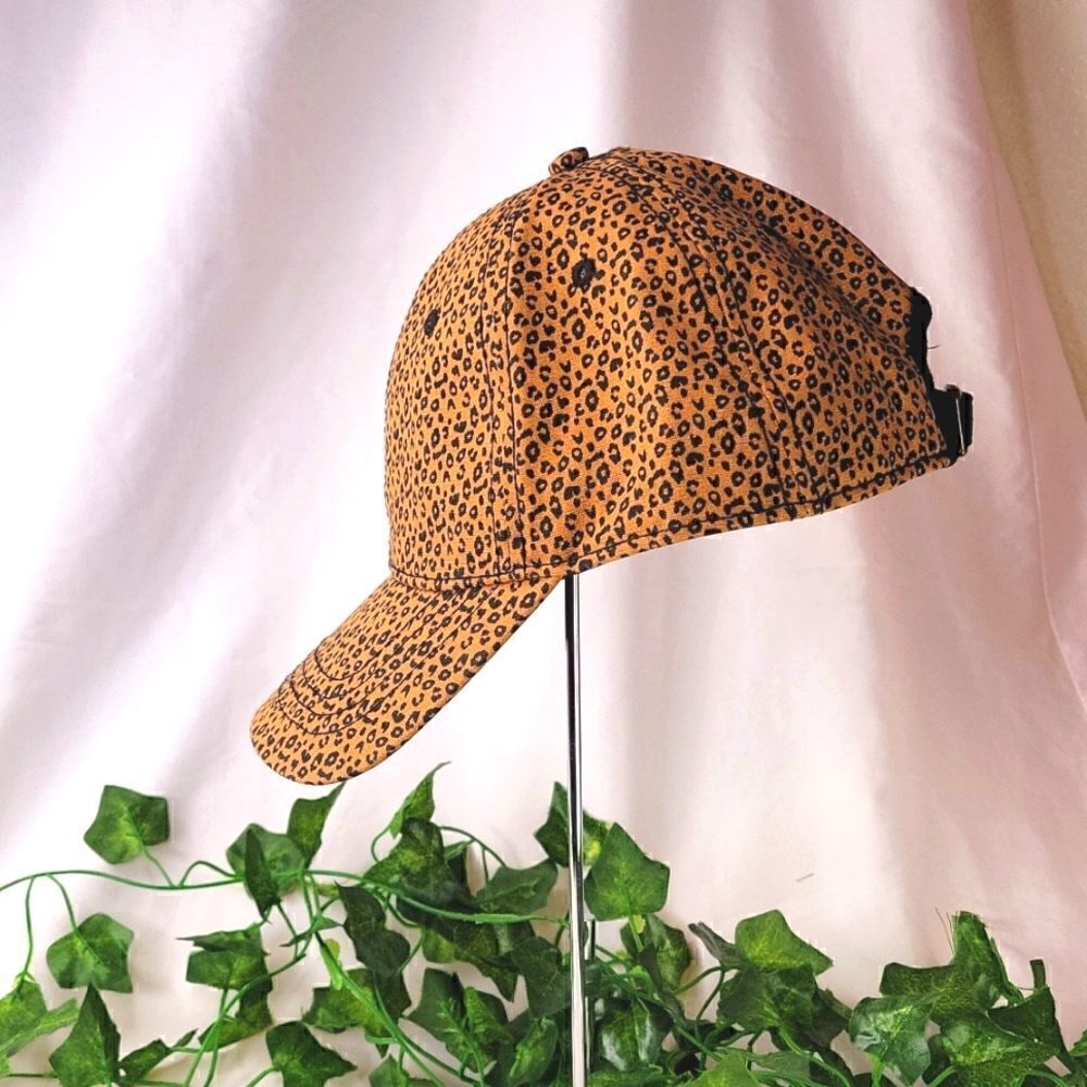 Leopard Print Ball Cap. OSFA. Like New - Picture 2 of 8